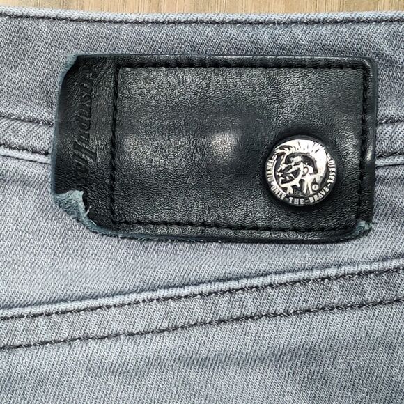 Diesel Jeans Gray Mens TAG 32 x 32 (34X30) Buster Grey Stretch Reg Slim Tapered - Picture 8 of 16